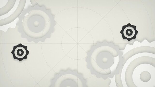 Gear cogs rotating seamless loop motion background