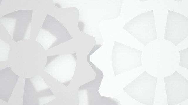 Interlocking gear cogs turning seamless loop motion background