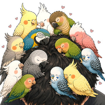 birds on a branch