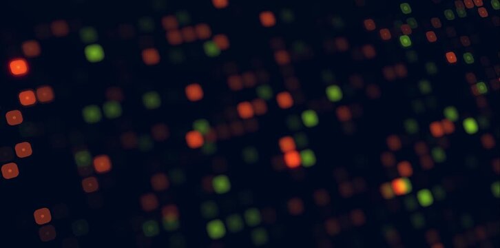 Abstract digital technology background with glowing blue squares animation stock footage for data visualization, futuristic designs, and technological .