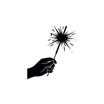 Vintage hand drawn sunburst vector, retro starburst explosion graphic, black ink sketch firework spark element for logo design