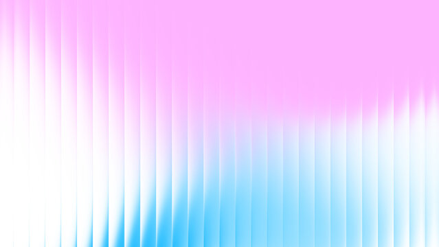 Pink and blue ribbed glass gradient texture background with vertical fluted stripes