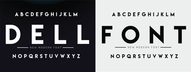Creative modern technology alphabet fonts. Abstract typography urban sport, techno, fashion, digital, future creative logo font. vector illustration © Designer