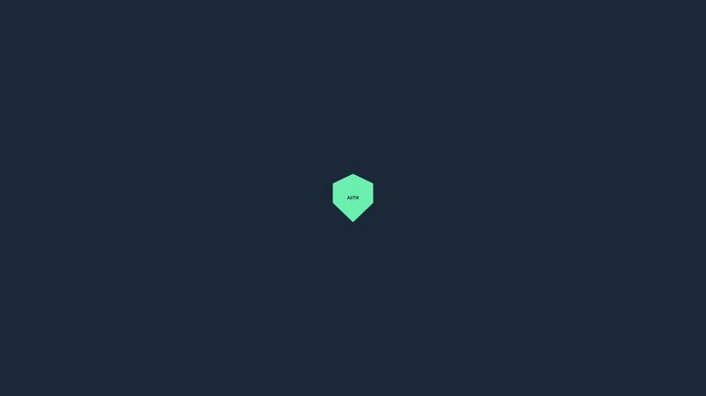 Minimalist Geometric Design with Hexagon Shapes on Dark Background.