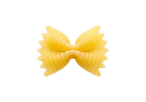 Farfalle pasta isolated on transparent background