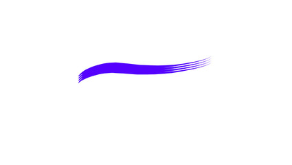 Fototapeta premium Purple and blue gradient abstract swoosh line design element isolated on white background, minimal checkmark or growth symbol icon for logo branding and business graphic
