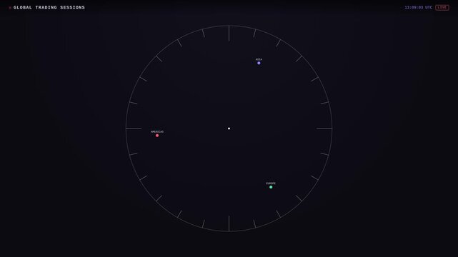 Minimalist Clock Face with Dark Background and Subtle Details.