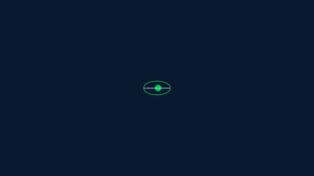 Close-up of a Green Laser Dot Moving in Darkness.