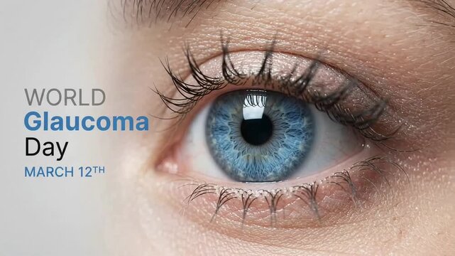 World Glaucoma Day Eye Health Awareness Close-Up