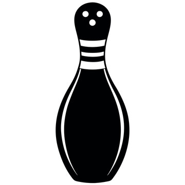 Bowling pin with a concave center. 