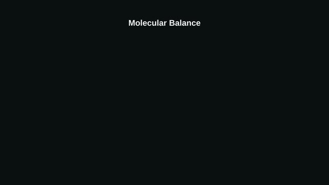 Molecular Balance Scientific Illustration for Chemistry and Physics.