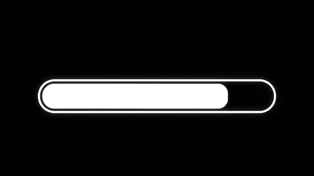 Minimalist digital toggle switch interface element on black background
