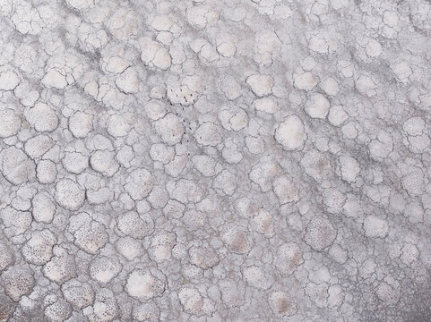 Abstract salt flat texture in Toledo province during summer
