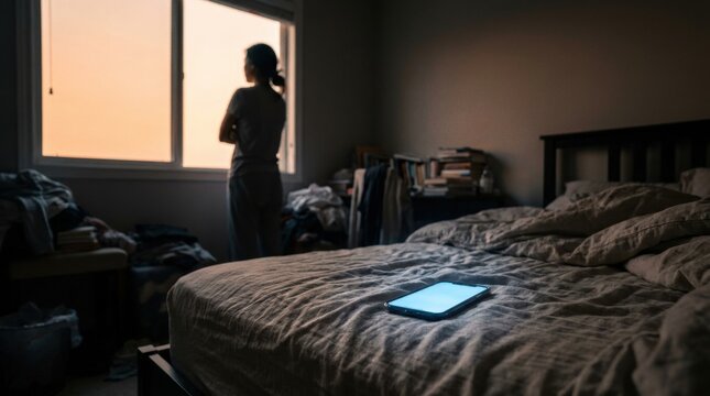 Woman seek help after domestic violence in bedroom