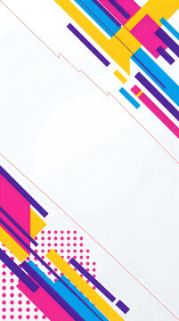 Abstract geometric with diagonal stripes and dots lines