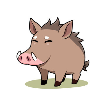 Cute Warthog Clipart 06