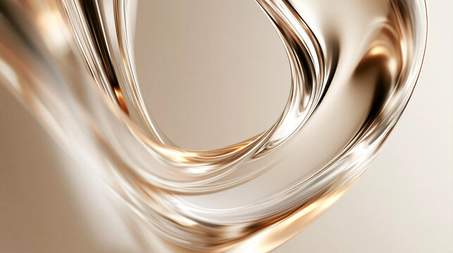 Abstract Flowing Metallic Liquid Swirl Luxury Background