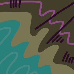Abstract image for printing. Picture for modern interiors. The picture is painted by hand on a tablet. © neurostructure