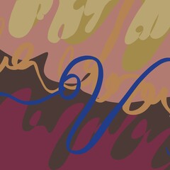 Abstract image for printing. Picture for modern interiors. The picture is painted by hand on a tablet. © neurostructure