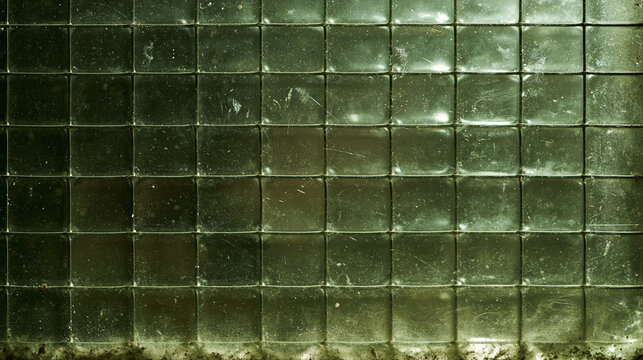 Vintage Dirty Wired Glass Texture with Grid Pattern