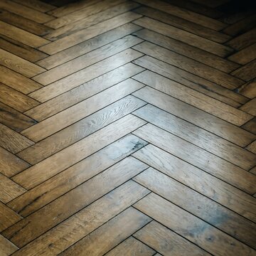 Rustic Herringbone Parquet Hardwood Floor Wood Plank Texture Background