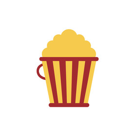 Popcorn bucket with yellow popcorn © deniman