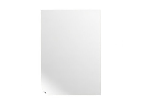 Blank a4 paper sheet with a curled corner isolated on transparent background