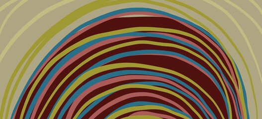 Abstract image for printing. Picture for modern interiors. The picture is painted by hand on a tablet. © neurostructure