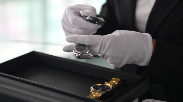 高級腕時計を査定する買取サービスのイメージ, Luxury Watch Appraisal and Purchase Service Concept