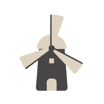 Stylized windmill icon