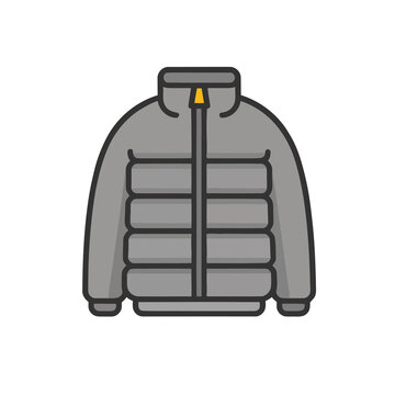 Puffer jacket icon