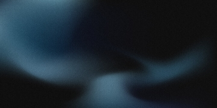 Abstract dark blue and black background with flowing smoky gradient waves, soft atmospheric glow and subtle shadows, cinematic minimalist backdrop with spacious copy space for modern design