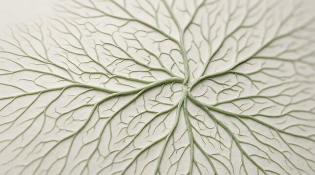 Abstract macro close up of delicate branching vein structures resembling a natural tree or neural network pattern