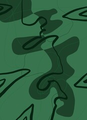 Abstract image for printing. Picture for modern interiors. The picture is painted by hand on a tablet. © neurostructure