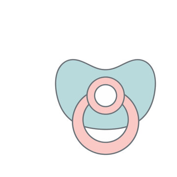 Baby pacifier illustration