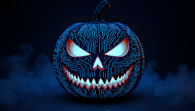 scary halloween pumpkin