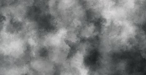 Obraz premium Abstract white smoke on black background, realistic fog mist cloud texture 