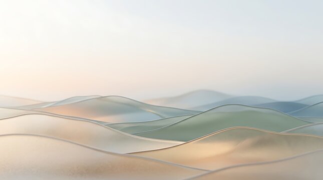 Serene Glass Morphism Landscape Background for Modern Designs