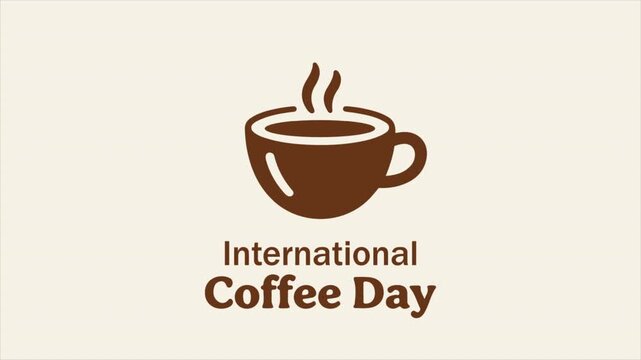 coffee international day steam cup