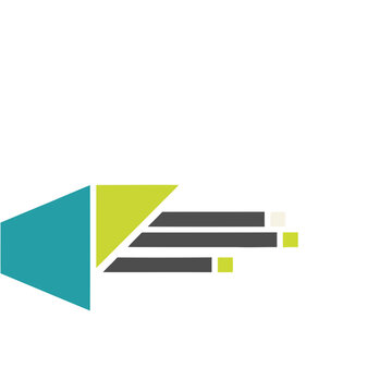 Abstract geometric shapes with lines and squares