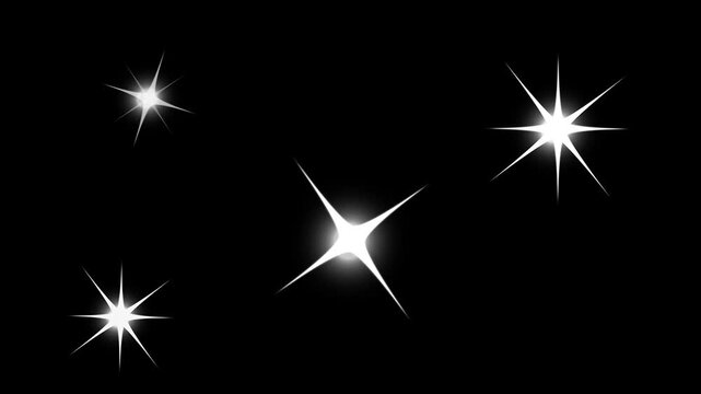 Sparkling starbursts illuminate a dark background, creating a celestial and ethereal effect. sparkle glitter starburst illumination radiance shimmer twinkle brilliant.
