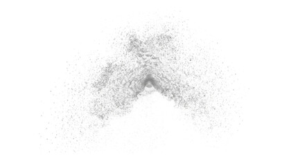 Fototapeta premium Abstract splash of water droplets and mist against a white background
