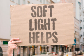 "Soft light helps" Dim lighting reduces bathroom panic for survivors. SOFT. LIGHT. HELP. BATHROOM. PANIC. © AndriiKoval