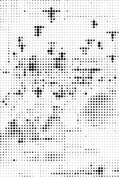 Abstract halftone pattern with varying dot sizes