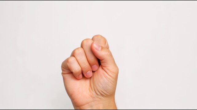 A person's hand making a peace sign with their fingers, a symbol of harmony and unity