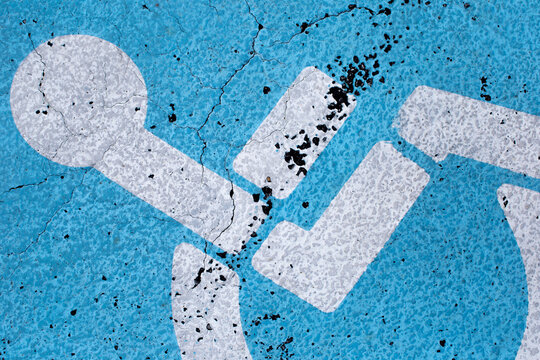 handicap sign on the road