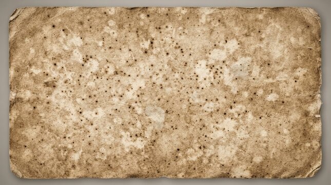 Old vintage paper texture with dark spots and weathered edges