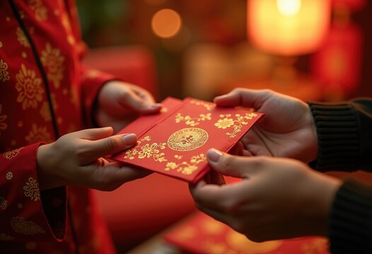 Exquisite Lunar New Year Red Envelope Exchange Handcrafted Gifts Tradition