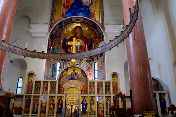 Obraz premium Interior of St. Mark’s Church (Crkva Svetog Marka)