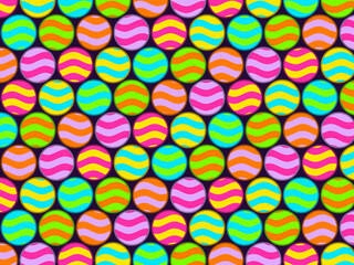 Fototapeta premium Harmonic Ripple Discs Colorful Graphic Design